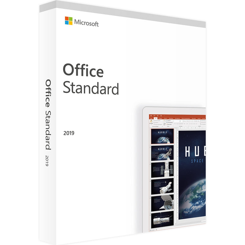 Microsoft Office 2019 Standard 32/64 Bit für 1 Windows PC 24/7 Versand per E-Mail