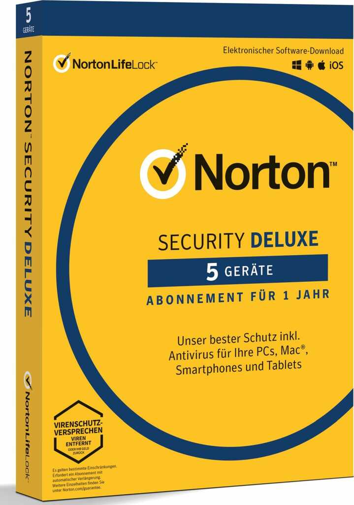 Norton 360 Deluxe 2024 5 Geräte 1 Jahr ABO ESD per Email