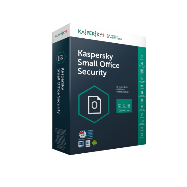 Kaspersky Small Office Security Vers. 8 (2xServer 20xPC 10xMobile Device - 1 Jahr) ESD