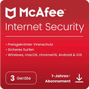 McAfee Internet Security 2024 3-Geräte / 1-Jahr ESD