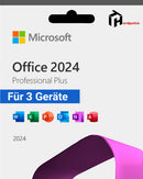 Microsoft Office 2024 Professional Plus für 3 Geräte NEU
