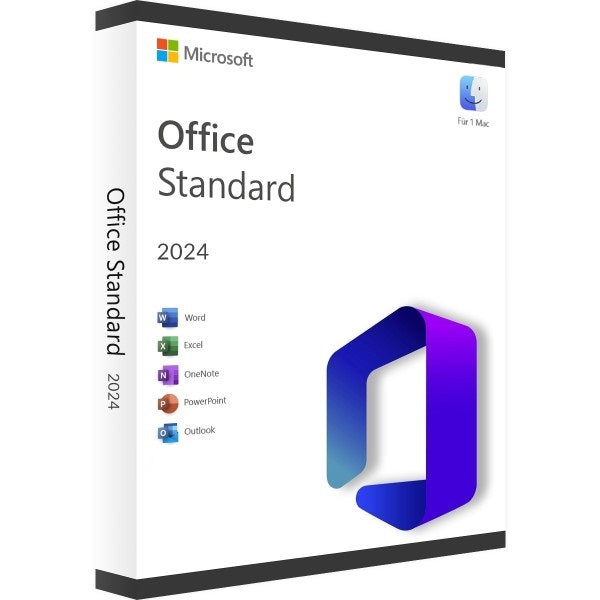 Microsoft Office 2024 Standard Für MAC/Apple - 24/7 Versand per E-Mail