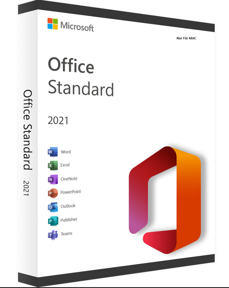 Microsoft Office 2021 Standard Für MAC  ESD 24/7 Versand per E-Mail