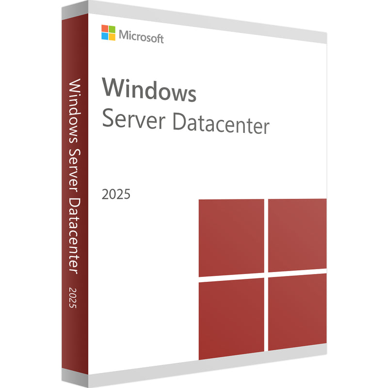 Microsoft Windows Server Datacenter 2025 - 16 Cores  Deutsch/Multilingual (PC) () (ESD)