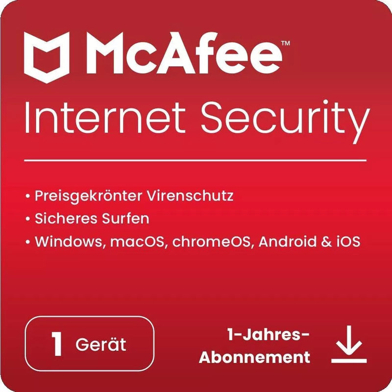 McAfee Internet Security 2024 1-Gerät / 1-Jahr ESD