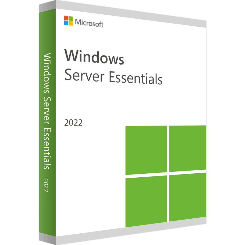 Microsoft Windows Server 2022 Essentials max. 1 CPU/10 Cores/64 GB RAM 64Bit MAK