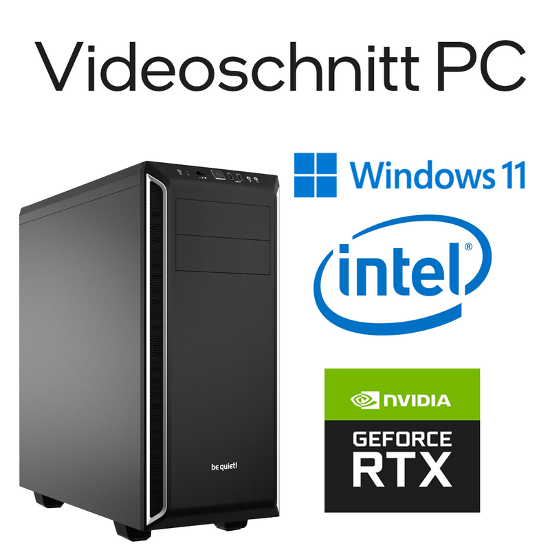 Videoschnitt Computer Intel i7 12700K